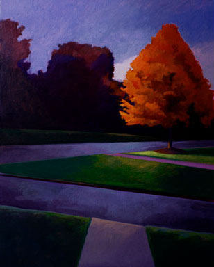 'A Road At Dawn', Oil on Canvas 16 x 24, SOLD
